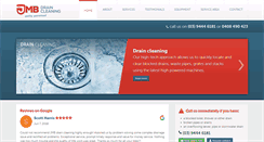 Desktop Screenshot of jmbdraincleaning.com.au